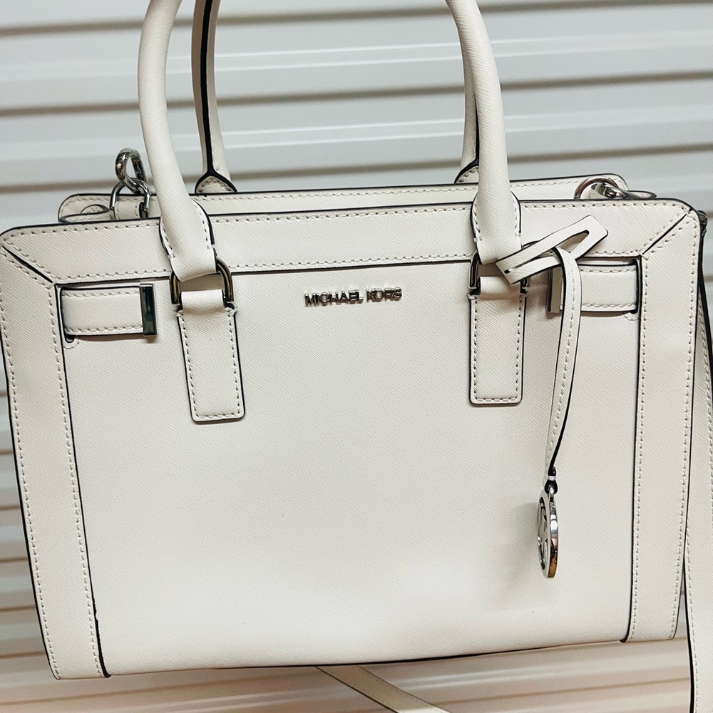 Michael Kors Cream Satchel Bag